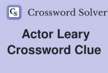 actor leary nyt crossword​