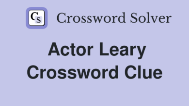 actor leary nyt crossword​