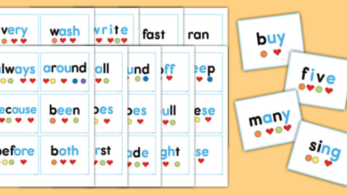 2nd grade heart word cards​