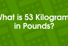 53 kg is how many pounds​