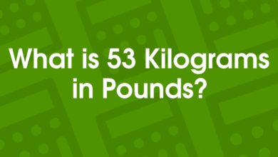 53 kg is how many pounds​